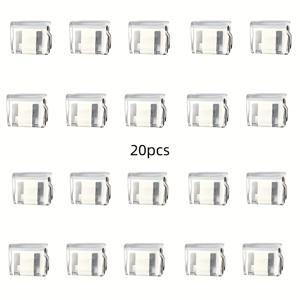 TEMU 보이지 않는 밑단 줄임 클립 20쌍, 바지 다리 고정용 미끄럼 방지 클립, 이음매 없는 밑단 버클, 미끄럼 방지 신발 입구 모양 조절 도구, 의류 프로젝트에 적합