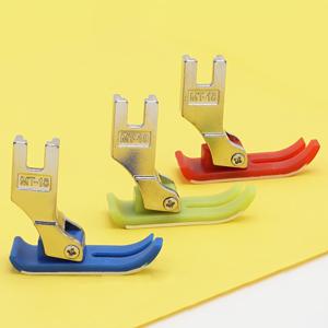 TEMU MT-18 논스틱 재봉틀 압착발판 3개 세트, 산업용 및 가정용 재봉틀에 적합한 직선 스티치 압착발판