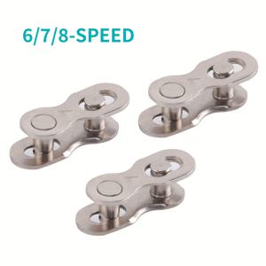TEMU 3 쌍의 스테인레스 스틸 자전거 체인 매직 버클 - 쉽게 제거, 내구성 및 내식성, 도시 자전거에 이상적, 할로윈, 크리스마스, 새해, 할머니의 날 선물, 자전거 액세서리, 크리스마스에 가장 적합, 자전거/자전거 체인, 자전거/자전거 액세서리, 자전거 부품