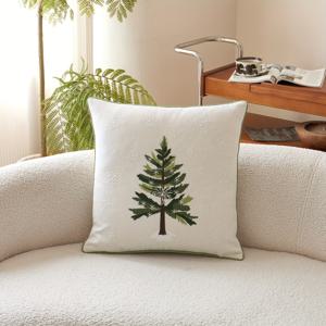 TEMU 계절별 출퇴근 가을 겨울 바람 나무 눈꽃 3D 자수 베갯잇, 소파, 거실, 침실, 자동차 및 파티 등 다양한 장소에 적합한 홈 데코