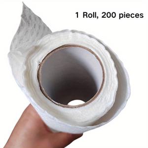 TEMU 일회용 키친 페이퍼 타월 | 롤당 200매 | 매우 두껍고 흡수력이 뛰어남 | 주방 및 조리대 청소를 위한 이상적인 제품 | 행주 및 다용도 청소 도구를 포함한 가정 청소 필수품