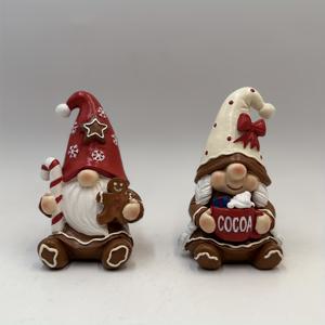 TEMU 2개 귀엽고 재미있는 소형 레진 피규어 | 크리스마스 및 발렌타인데이에 완벽, 실내 및 실외 장식에 적합