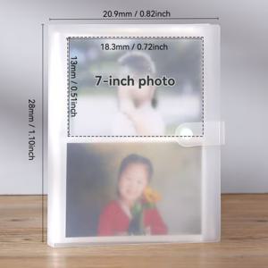 TEMU 160포켓 5R 대용량 사진 앨범, 7인치 사진, 엽서, 가족 사진 수납, 사진 보관북, 매트 커버