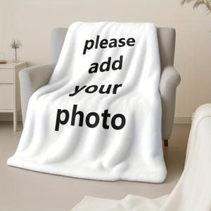 TEMU 소파 및 침대용 맞춤형 플란넬 담요 1개, 사진, 텍스트, 이름, 삽화, 스포츠 스타, 가수, 밴드, 그룹, 음식, 애니메이션, 영화 포스터로 커스터마이징 가능. 따뜻하고 편안한 소파 베드 담요, 홈 데코 및 침구 액세서리. 가족과 친구를 위한 이상적인 휴일 선물 또는 기념 선물