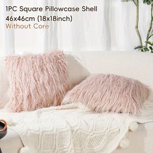 TEMU Dwell Home 벨벳 장식용 장식 베개 커버, 소파 침대 의자용 플러시 베개 커버, 부드러운 사각형 쿠션 커버 1개, 고급 홈 데코, 18x18인치, 12x20인치