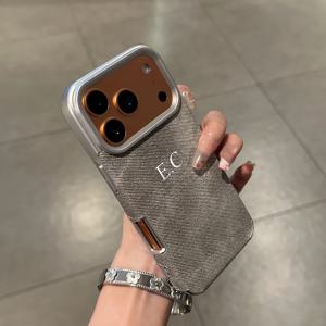 TEMU 폰 케이스: 맞춤형 이름 이니셜 럭셔리 도금 패턴 가죽 스타일 아이폰 17 16 15 14 13 프로 맥스 17 에어 DIY 글자 3D 핫 포일 스탬핑 커버 충격 방지 내구성 보호 케이스 17 프로 맥스 17 에어