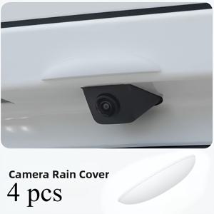 TEMU 다양한 차량용 후방 카메라 비닐 커버 - 두꺼운 와이드 에지, 매트 방수 카메라 보호 커버, 비와 폭우 시 시야 개선, 자동차, 트럭, SUV용