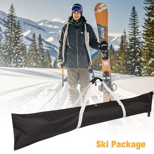 TEMU 420D 폴리에스터 옥스포드 원단으로 제작된 스키 보관 가방, 길이 조절 가능, 패키지만 판매