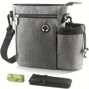 TEMU 강아지 훈련 간식용 대용량 애견 급식 가방, 편리한 야외 강아지 파우치