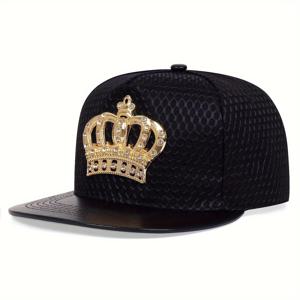 TEMU 남성용 왕관 스타일 모자, 턴다운 브림, 야외 활동에 적합, 햇빛 차단 기능 제공; 봄, 가을 캐주얼 외출, 여행, 해변 파티에 적합