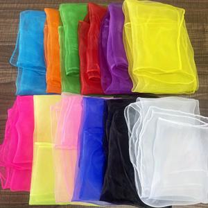 TEMU 소형 스퀘어댄스 스카프 12개 세트, 장식용 거즈 스카프, 사진용 투명 방풍 방진 스카프, 여행용 스카프, 선물용 상자 포함, 소형 스카프, 소형 선물, 소형 손수건, 혼합 색상