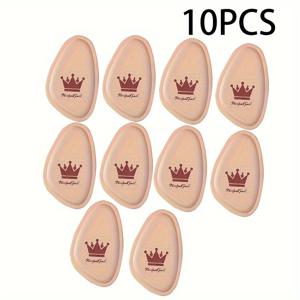 TEMU 하이힐용 6/10개 편안한 앞발 쿠션 - 미끄럼 방지, PU 소재 - 발 관리 액세서리