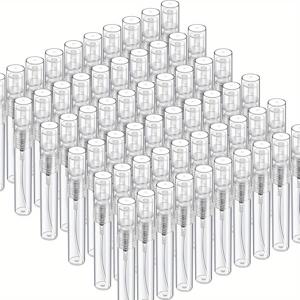 TEMU 60개 미니 미세 미스트 스프레이 병 - 2ml/3ml/5ml 투명 플라스틱 향수 분무기, 리필 가능 & 휴대용 여행용 컨테이너, BPS-프리 & 무향