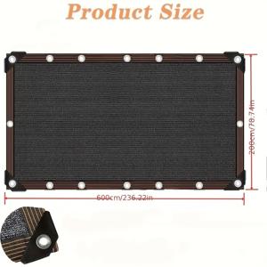 TEMU 블랙 그늘막 천과 햇빛 가리개: 정원 테라스, 잔디밭, 식물 및 온실을 위한 UV 보호, 야외 퍼걸라 및 캐노피를 위한 그늘 제공, 농업용 온실 차광망