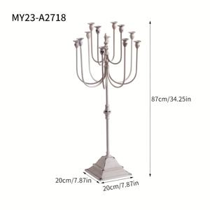 TEMU 아메리칸 빈티지 메탈 캔들 홀더, 로맨틱 캔들라이트 디너 소품, 빈티지 웨딩 사진 장식, 테이블탑 캔들 스탠드