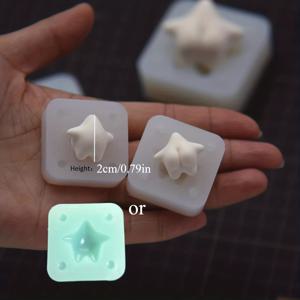 TEMU 귀여운 두개체 모양 실리콘 몰드, 도자기 점토로 미니어처 인형 바디 제작용