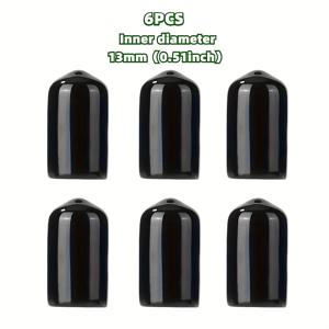 TEMU 6개 큐팁 보호대, 당구용 액세서리, 스누커, 에이트볼, 나인볼 등 다양한 크기의 큐에 적합. 큐팁을 효과적으로 보호. 이상적인 휴일 선물