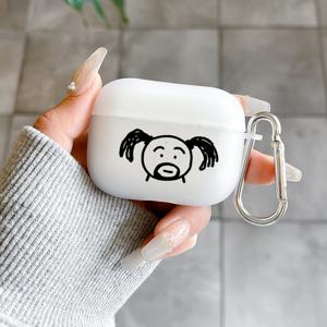 TEMU 애플 에어팟용 실리콘 이어폰 케이스, 충격 방지 보호 커버, 피그테일 디자인, 가벼운 소프트 케이스, 화이트, 가족, 연인, 친구에게 선물 - EJ1