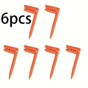 TEMU 6개 야외 앵커 스테이크, 피크닉 담요 홀더, 비치 타월 페그, 해변 나들이, 피크닉 담요, 비치 타월 및 캠핑을 위한 필수 피크닉 용품