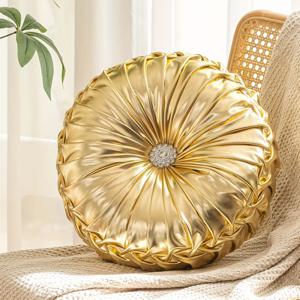 TEMU 원형 노르딕 INS 시퀸 휠 베개 네 가지 색상 소파 쿠션 베이 윈도우용 침대방 홈 호박 스로우 베개, 할로윈 및 크리스마스 선물로 완벽한 선택