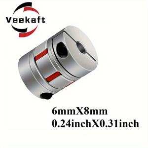 TEMU Veekaft 1개 D25L30 커플러 3개 조 알루미늄 합금 플럼 유연 샤프트 커플링 모터 커넥터 유연 커플러 D25 L30 5/6/6.35/8/10/12mm