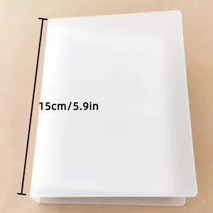 TEMU 100페이지 PP 투명 무광 5인치 앨범, 방수 내구성 사진 카드 바인더, 기차표 수집 북