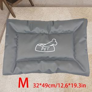 TEMU 세탁 가능한 귀여운 패턴 고양이와 강아지 침대 매트 1개 - 사계절에 적합한 재사용 가능한 두꺼운 옥스포드 천 애완 동물 침대, 통기성 좋은 애완 동물 매트리스, 소형, 중형 및 대형 강아지 및 고양이에 적합, 바닥, 강아지 케이지, 소파 및 침대에 적합