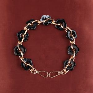 TEMU 1개 플로럴 모양 체인 가방 체인 | 튼튼하고 내구성 좋음, 다양한 색상 및 길이 제공 - 숄더백 및 크로스바디 백에 적합, 가방 스트랩 교체에 완벽, 여성용 트렌디 체인 액세서리