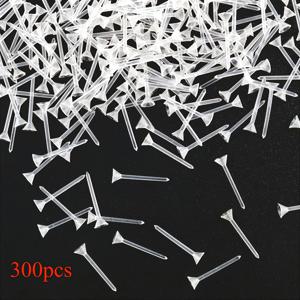 TEMU 피규어를 위해 설계된 300개 소형 플라스틱 핀 스테이크, 테라리움, 분재, 선인장 및 이끼 조경 장식에 적합