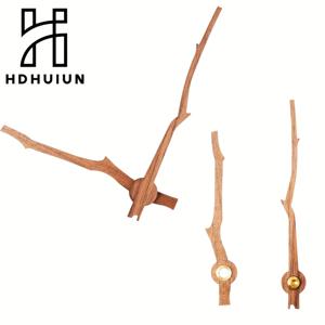 TEMU 목재 시침, 심플한 시침, 세이코 샤프트 및 10인치/12인치 시계 케이스용, 모조 나뭇가지 디자인, 홈메이드 따뜻한 인테리어 장식에 적합, 수제 공예 액세서리, 핸드메이드 벽시계