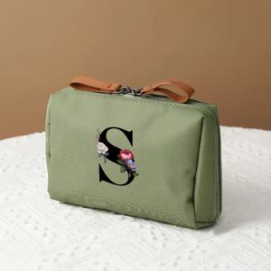 TEMU 1개 다기능 수납 가방, 여성용 스타일리시 메이크업 가방, 휴대용 여행용 세면도구 가방, 출장 및 여행에 적합