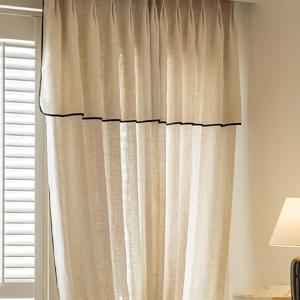 TEMU 프랑스 빈티지 시어 커튼 1개입, 거실 및 베이 윈도우에 럭셔리함을 더하는 일본 스타일의 새로운 트렌드. 거실 및 침실의 홈 데코레이션에 적합하며, 사계절 내내 사용 가능