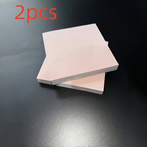 TEMU 2팩/200장 컬러 접착식 스티커 메모지, 4가지 색상의 사각형, 수평 메모 세트, 생활 및 업무 기록용, 가정, 학교, 사무실 사용에 적합