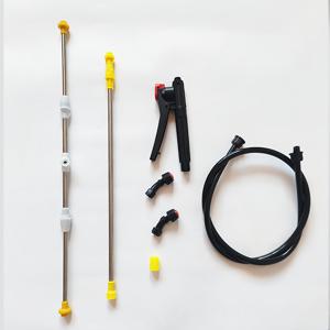 TEMU 수동 백팩 스프레이어 키트 (노즐, 듀얼 로우 스프레이 로드 및 핸들 세트) - 정원, 농장, 잔디밭용