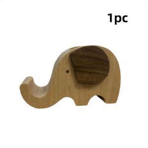 TEMU 귀여운 나무 코끼리 다기능 펜 홀더 및 휴대폰 거치대 1개