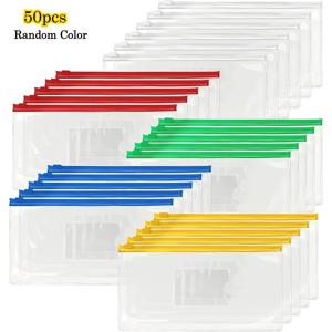 TEMU 10개/20개/50개 투명 문서 가방, A6 사이즈 9.06