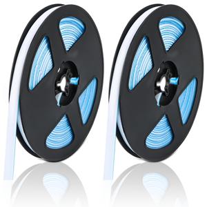 TEMU 2롤 화이트 PVC 방수 접착식 실링테이프, 236.22인치 - 주방·욕실 틈새 밀봉용, 장식적인 가장자리, bathtub & drywall 수리, 다목적 시공재, 키친 gap filler, 깔끔한 엣지 마감, 고품질 접착제, 강력한 grip , 에지 guard DIY 및 욕실 개조