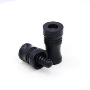 TEMU 고품질 당구 추가품 블랙 당구 풀 큐 3/8-8 스레드 조인트 캡 보호기 (큐 2개용)