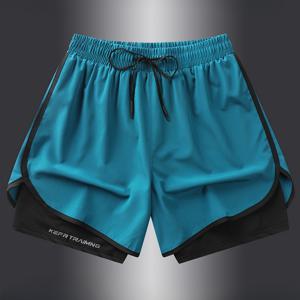 TEMU 남성용 캐주얼 스포츠 반바지, 새로운 스타일의 심플하고 활용도 높은 피트니스 운동용 반바지, 신축성 있는 경량 트레이닝 러닝 반바지