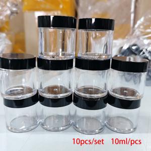 TEMU 10개 30ml 고급스러운 골드 뚜껑 투명 아크릴 병, 리필 가능한 메이크업, 네일, 화장품, 글리터 & 파우더 용기 - 여행용 컨테이너, 살롱, 가정, 비즈니스용 - 내구성 & 가벼운 보관 병, 여행용 화장품 병