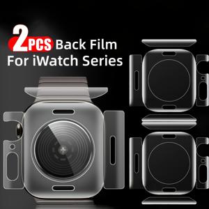 TEMU 애플워치 S11/S10용 필름 2개 세트, 애플워치 S9/S8/7용 풀커버 후면필름, iWatch 6/5/4/SE3용 HD 화면 보호필름, 49mm용 풀엣지 소프트 후면필름, 풀커버 후면 보호필름