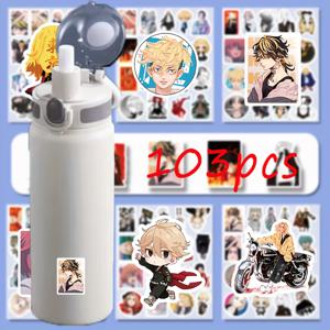 TEMU 103개 도쿄 만화 PVC 애니메이션 스티커 | 노트북, 휴대폰, 노트, 물병 & 여행 가방 장식