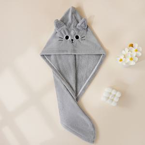 TEMU 폴리자카드 머리 감는 헤어 드라이잉 캡, 성인용 흡수성 자수 샤워 캡, Meile Yugui Tong 헤어 드라이잉 캡