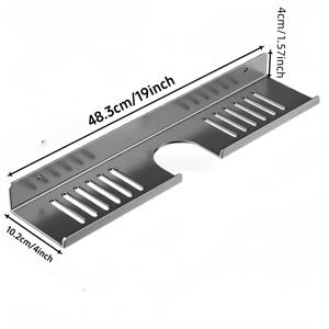 TEMU 스테인리스 스틸 U자형 욕실 선반 - 벽걸이 샤워용품 수납 선반, 욕실 카운터 & 싱크대 지역용 방청 정리대