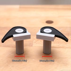 TEMU 2개 세트 퀵릴리스 래칫 벤치 독 - 헤비듀티 20mm & 3/4인치 조절형 작업대 스톱, 레버 액션, 공구 없이 클램핑, MFT 테이블 및 목공용, 전문가용 업그레이드로 작업 속도 향상