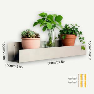 TEMU 304 스테인리스 스틸 플로팅 선반 디스플레이 랙, 헤비듀티 I-빔 벽걸이 책장 - 조립 불필요, 거실, 욕실, 상업용, 침실 수납에 적합, 벽 선반 거실 벽걸이 수납 랙 실용적인 선반 - 쉬운 설치를 위한 사전 구멍, 다기능 수납 랙, 조립 불필요, 모던 인더스트리얼 스타일 홈 데코, 거실 장식, 책 수납, 랙에 적합