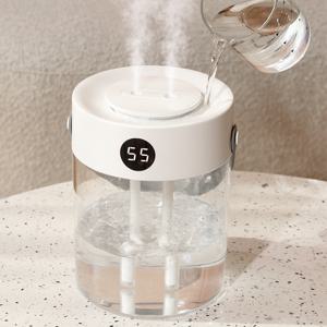 TEMU [국내배송] 3L 대용량 초음파 가습기 - 아로마 디퓨저 겸용, 냉미스트 + 색상변경 야간조명, 저소음 USB 휴대용, 침실/사무실/기숙사/차량용 공기정화, 임산부 유아 안전