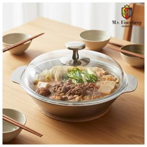 TEMU 아이젠베르그 무연마 스텐 304 스키야키 전골냄비 3종 택 (18cm 20cm 24cm)