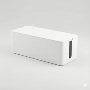 TEMU 케이블 정리함 겸 와이어 히더, 분리형 뚜껑 포함 코드 커버 정리함, 멀티탭, 연장코드, 정격 초전력 차단기 용, 가정 사무실 책상, TV 엔터테인먼트 스탠드용