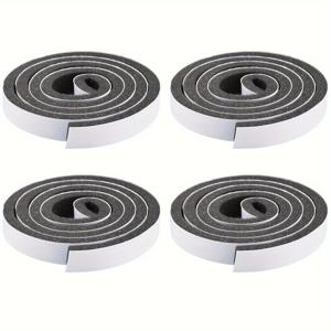 TEMU 4 롤 폴리우레탄 폼 웨더 스트리핑, 방음 스폰지 도어 및 윈도우 실 스트립, 알루미늄 윈도우 방풍 스트립, 플라스틱 스틸 윈도우 테이프, 충돌 방지 드래프트 스토퍼